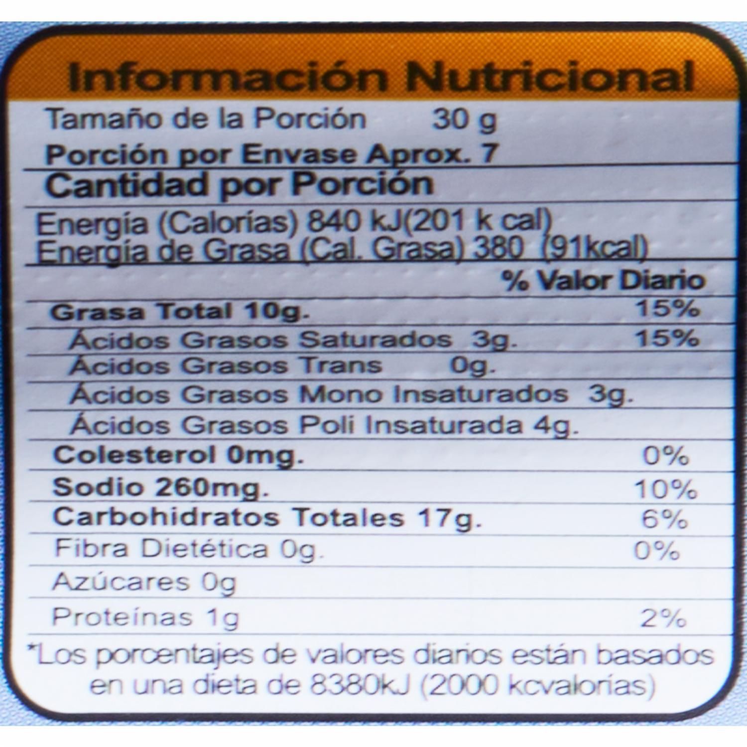 Papas Fritas Sabor Natural PAPITAS LOCAS 200 G - Image 2