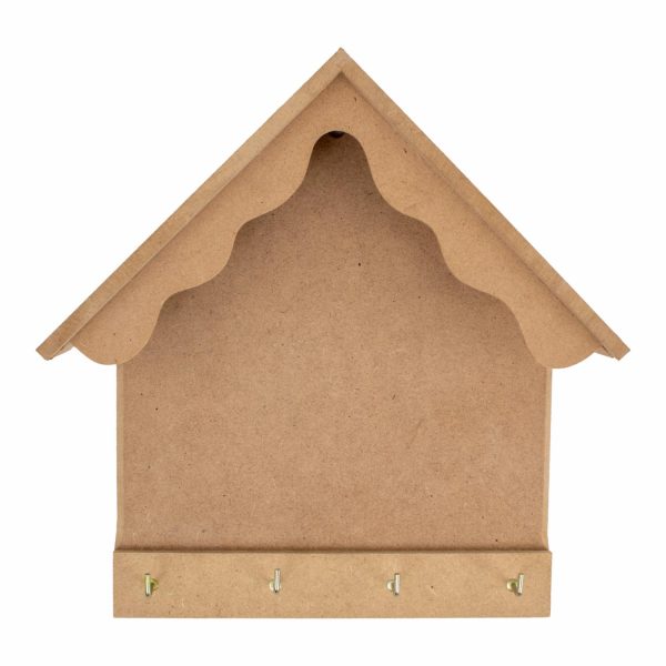 Portallaves Diseño Casa Con Cáncamo ARTES Y MADERA