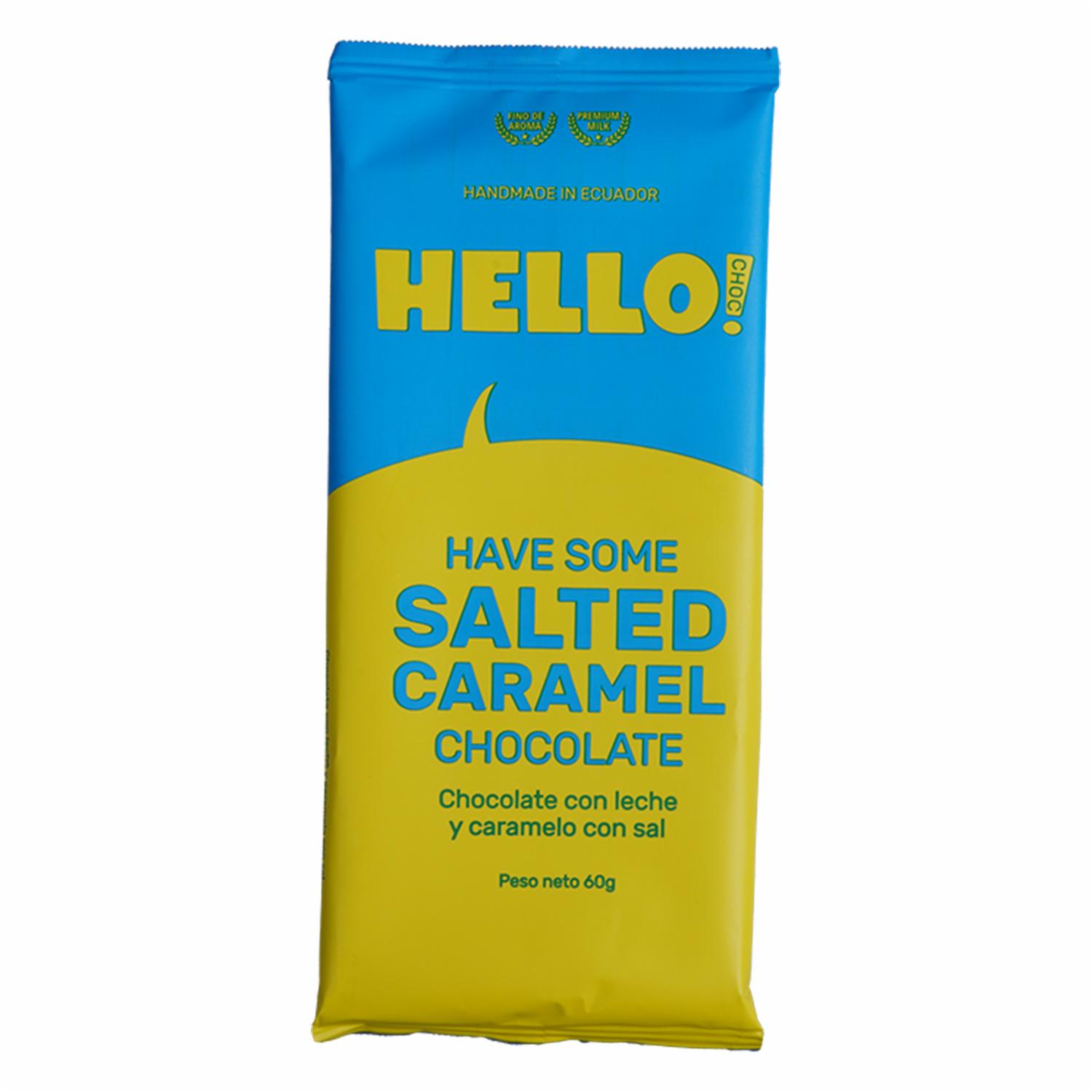 Chocolate Con Leche Caramelo Y Sal HELLO CHOC 60 G