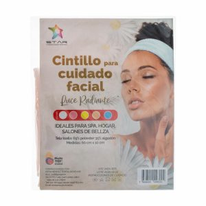 Diadema Para Skin Care De Tela Toalla STAR LonGitud Perfecta, Sujeción Ideal