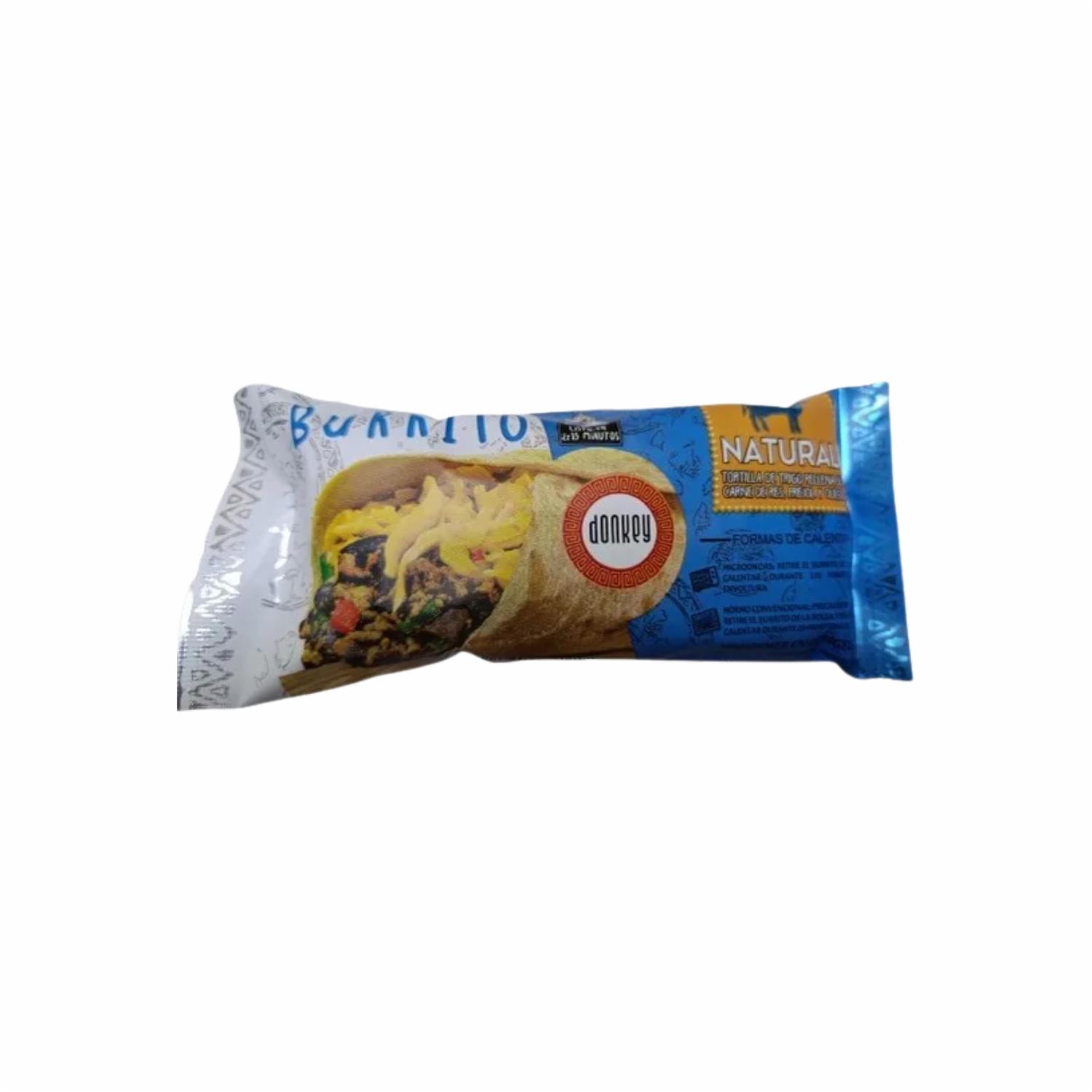 Burrito De Carne De Res Natural Congelado DONKEY 180 G