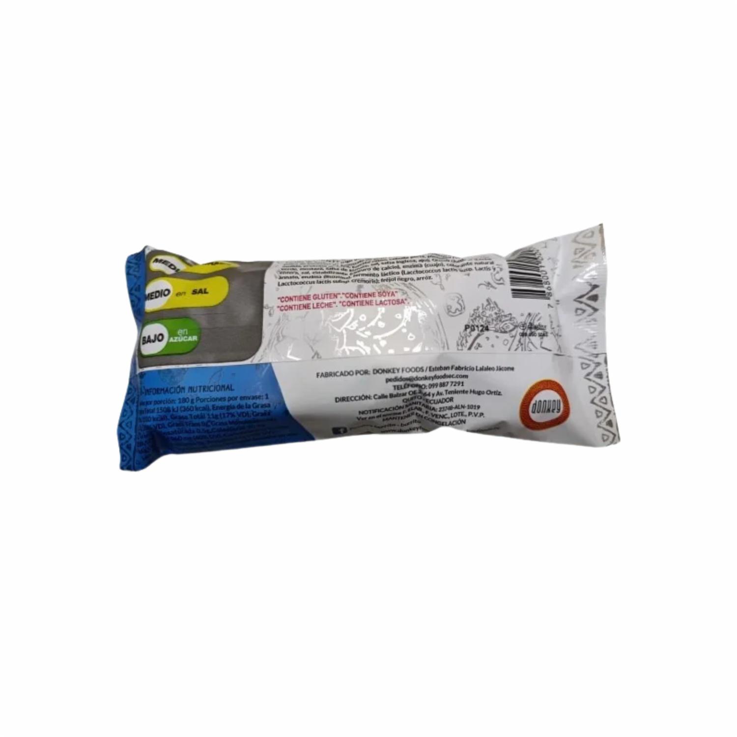 Burrito De Carne De Res Natural Congelado DONKEY 180 G - Image 3