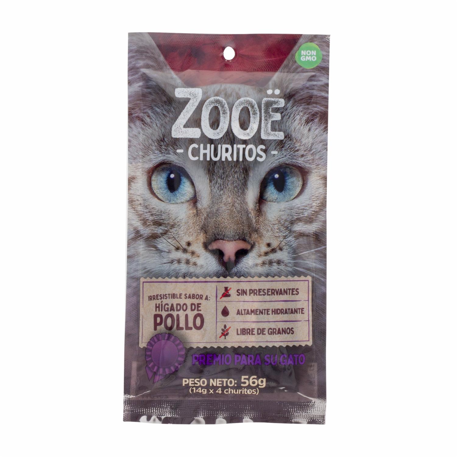 Snack Para Perros Churitos Hígado De Pollo ZOOE 56 G