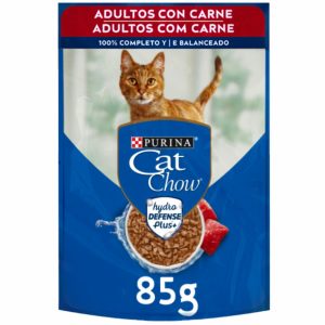 Alimento Húmedo Para Gatos Adultos Sabor A Carne PURINA CAT CHOW 85 G