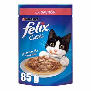 Alimento Para Gatos Sabor Clásico Salmon FELIX 85 G