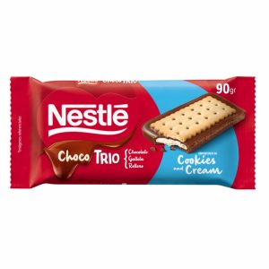 Tableta De Chocolate Con Leche Y Galleta NESTLÉ CHOCO TRIO 90 G