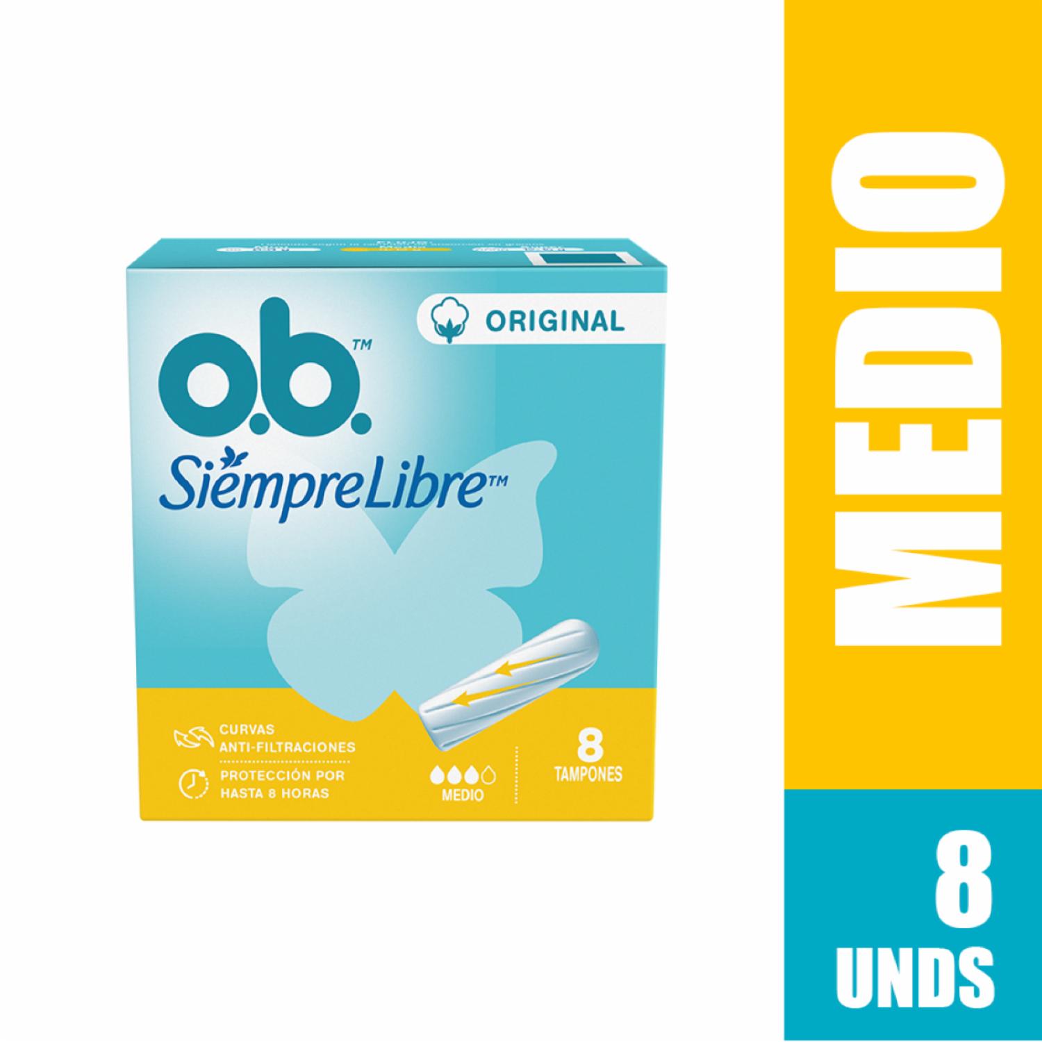 Tampón Original Medio O.B. 8 U