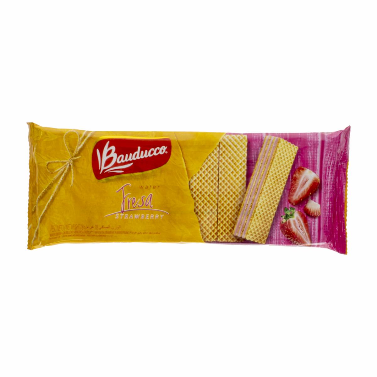 Galleta Wafer Rellena De Fresa BAUDUCCO 78 G