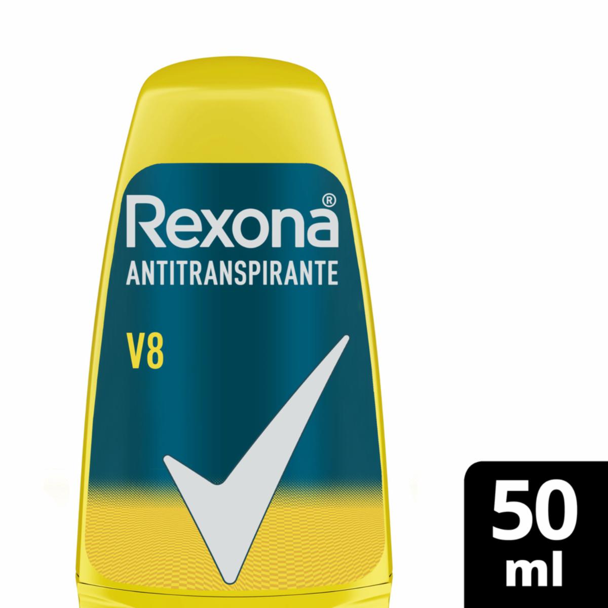 Desodorante En Roll On Para Caballero V8 Nueva Fórmula REXONA 50 Ml - Image 3