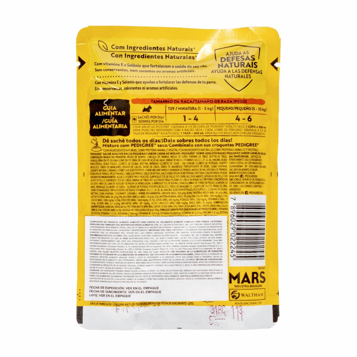 Alimento Para Perros Sobre Carne En Salsa PEDIGREE 100 G - Image 2