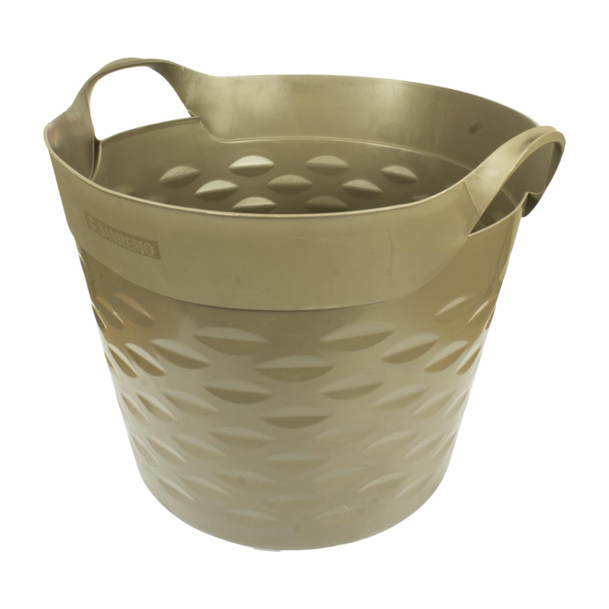 Canasto Circular Gris Moolti SANREMO 20 Litros