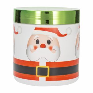 Frasco Blanco Con Tapa Metalizada Papa Noel BANDEIRANTE 1 L