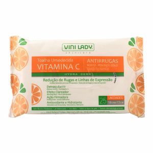 Toallas Desmaquillantes Anti-Arrugas Con Vitamina C VINILADY X 25 Uds