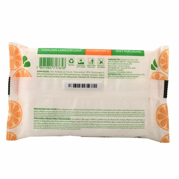 Toallas Desmaquillantes Anti-Arrugas Con Vitamina C VINILADY X 25 Uds - Image 3