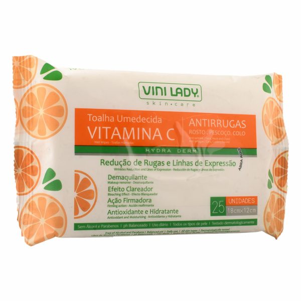 Toallas Desmaquillantes Anti-Arrugas Con Vitamina C VINILADY X 25 Uds - Image 4