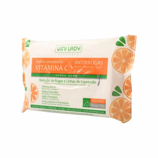 Toallas Desmaquillantes Anti-Arrugas Con Vitamina C VINILADY X 25 Uds - Image 5