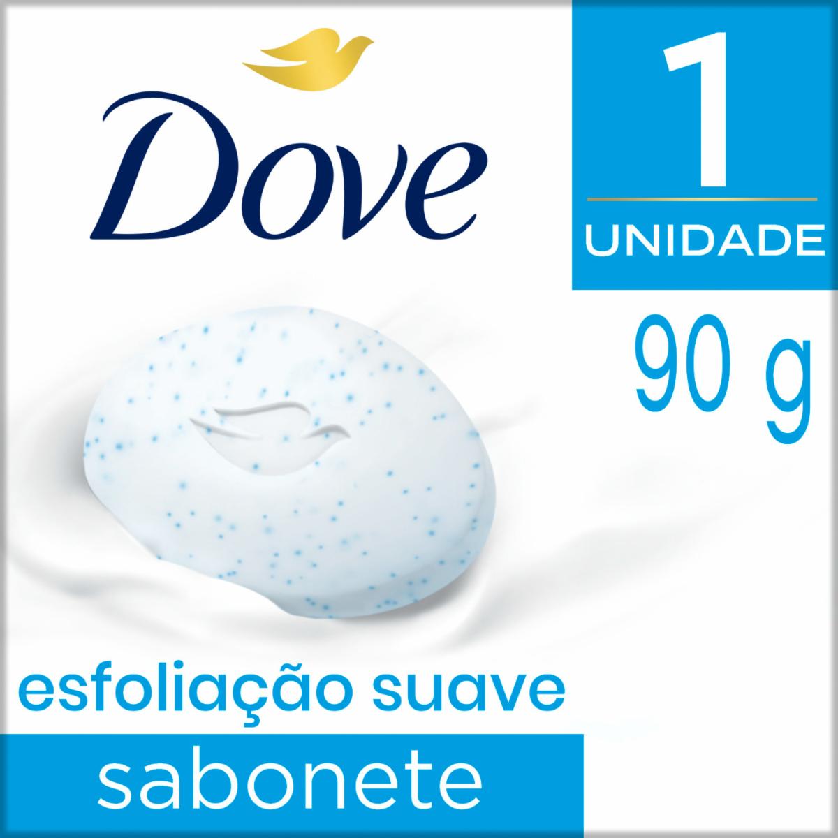 Jabón En Barra De Tocador Exfoliación Suave DOVE 90 G