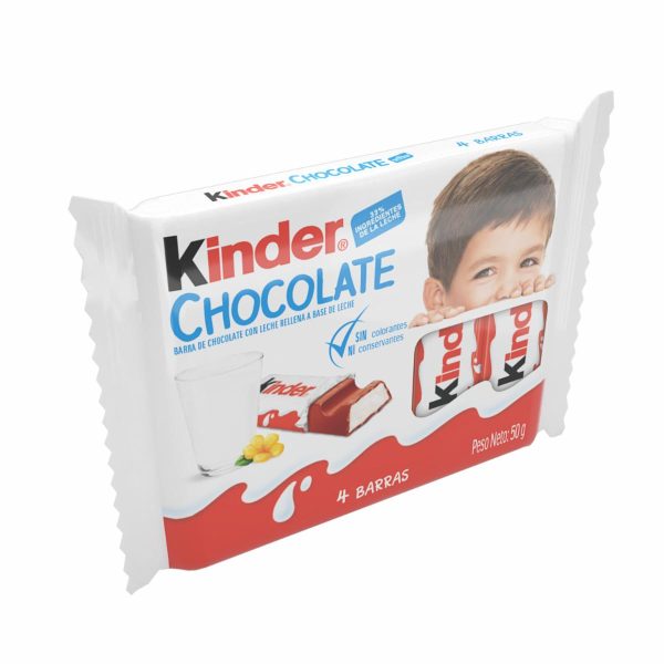 Barra De Chocolate 33% Ingredientes De La Leche KINDER 50 G - Image 5