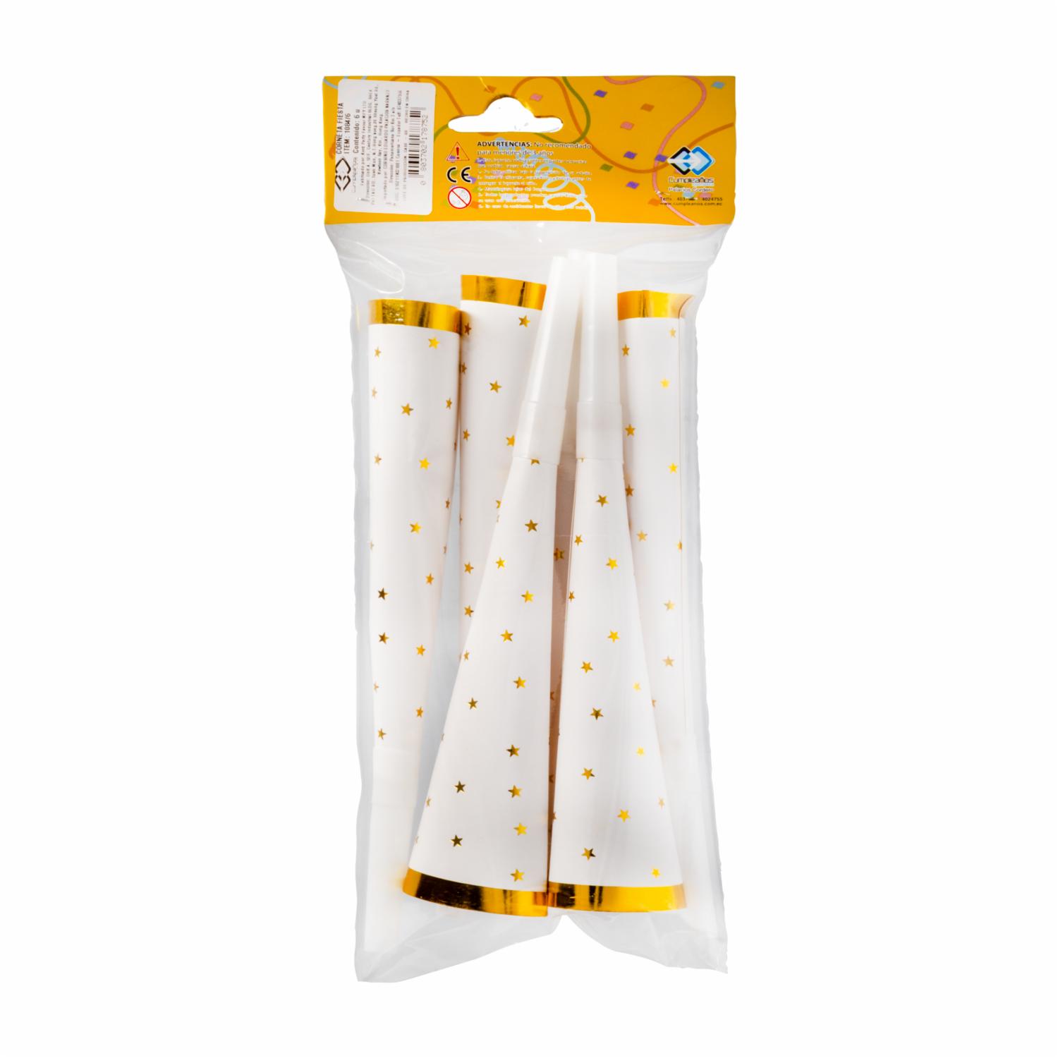 Corneta Fiesta IMPORTADORA CUMPLEAÑOS X 6 Uds - Image 2