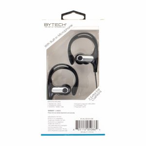 Audífonos Deportivos Con Micrófono Conexión Universal BYTECH Con Cable