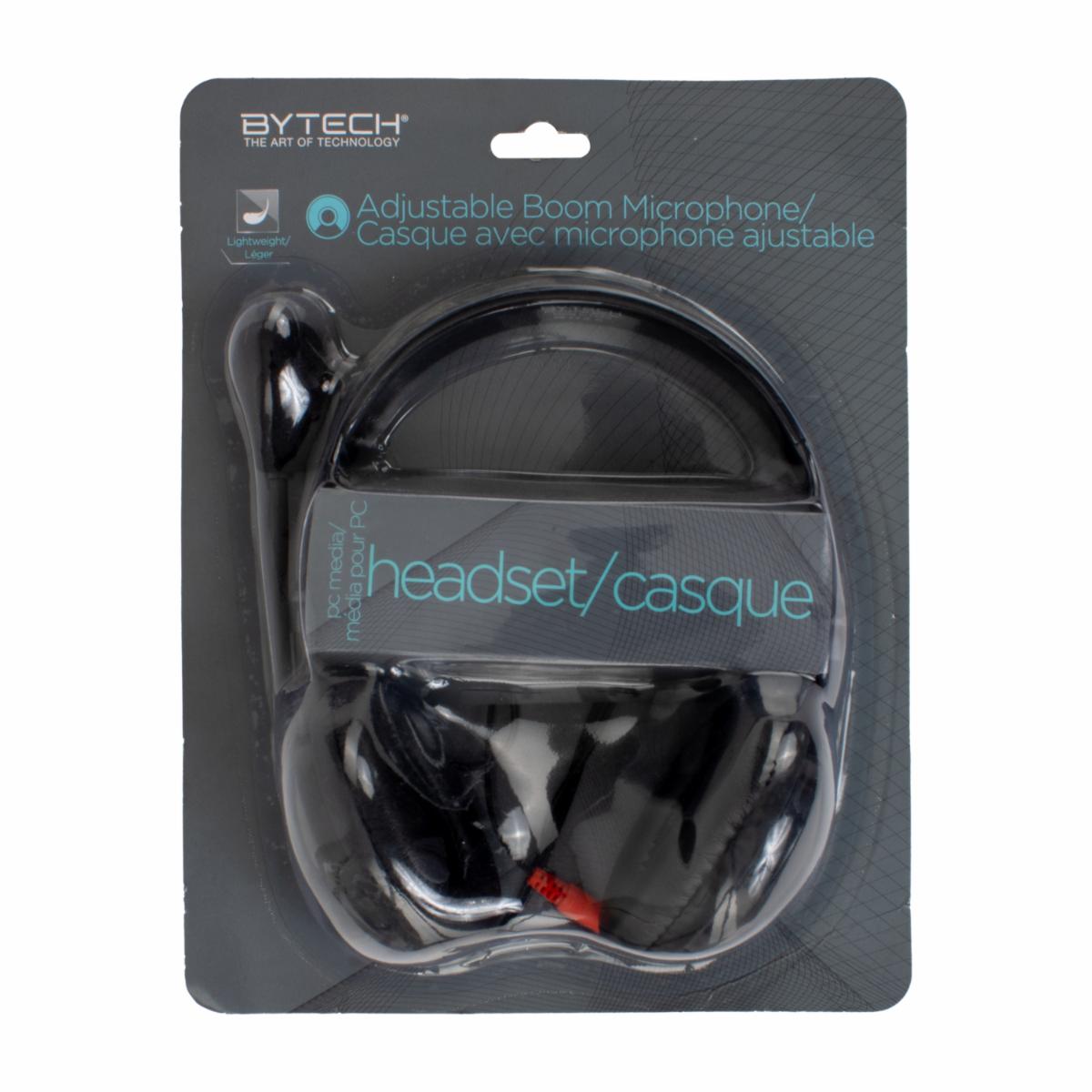 Audífonos Tipo Diadema Para Pc Con Micrófono BYTECH Con Cable