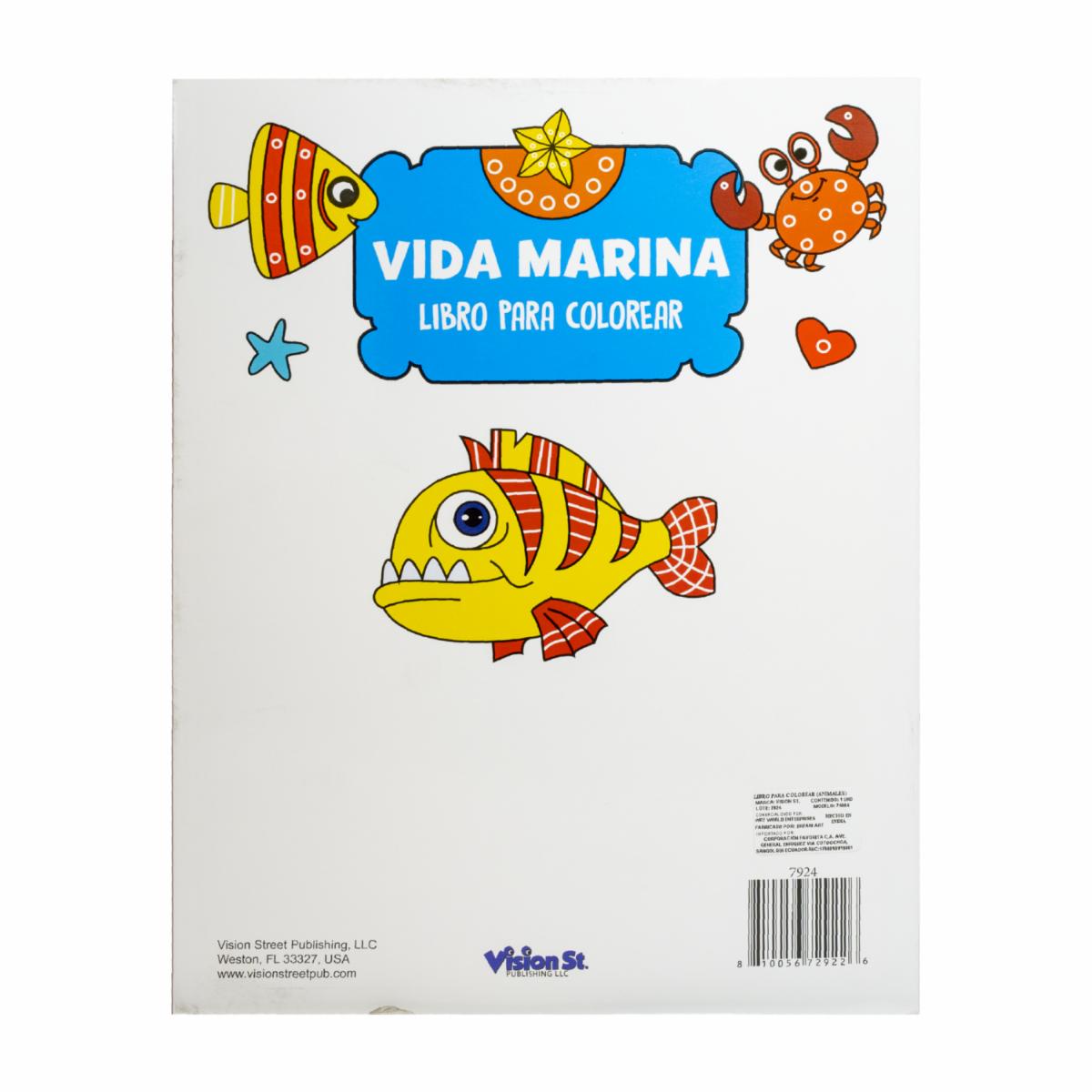Libro De Colorear Spanish Kids Foil Animales VISION ST 32 Páginas - Image 2