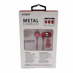 Audífonos Metal CVE200RD COBY Con Cable