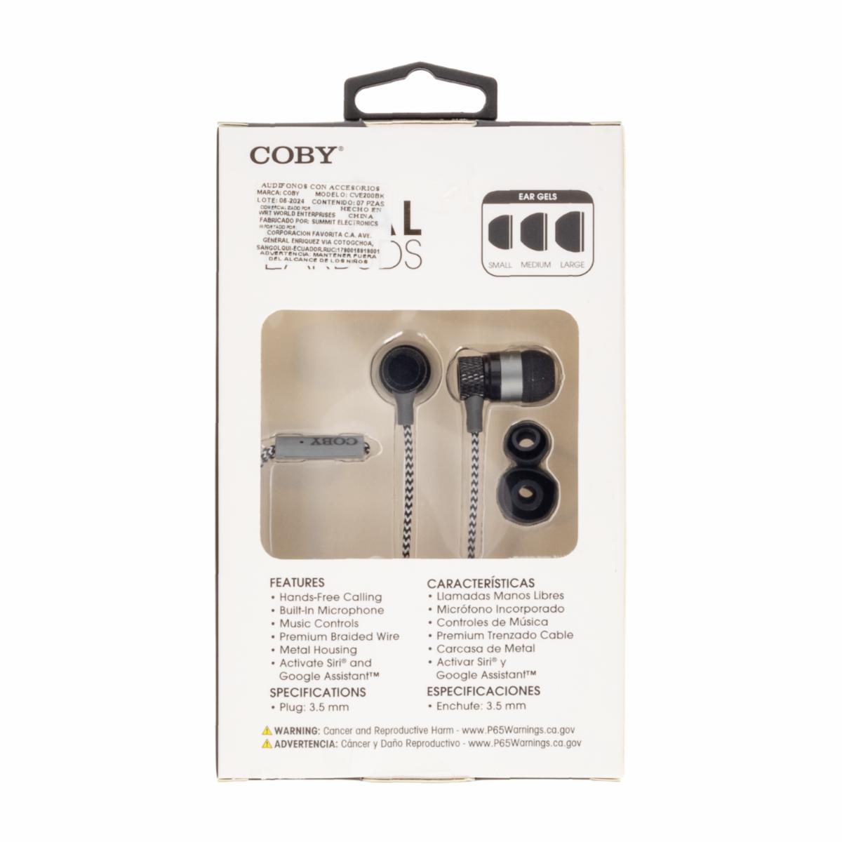 Audífonos Metal CVE200BK COBY Con Cable - Image 2
