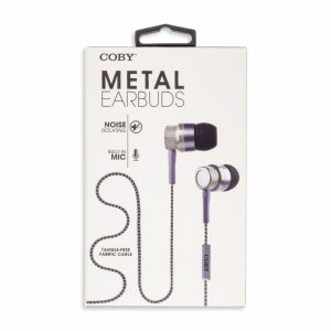 Audífonos Earbuds Metal CVE200SL COBY Con Cable