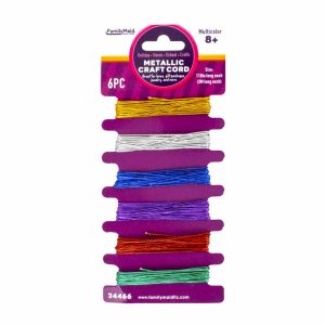 Cordón Metálico Multicolor FAMILYMAID 6 Piezas