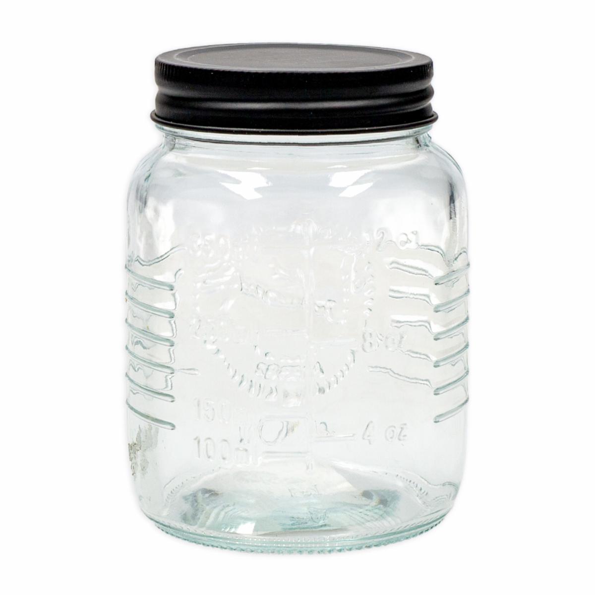 Frasco Con Tapa Metalica Negra OLD FASHIONED Mediano - Image 2