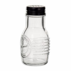 Salero Metálica Negra OLD FASHIONED Con Tapa