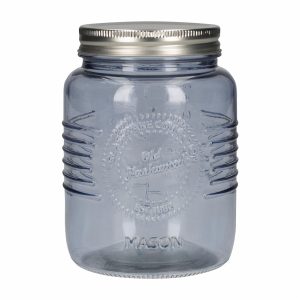 Frasco Con Tapa Metalica Azul OLD FASHIONED 1 L