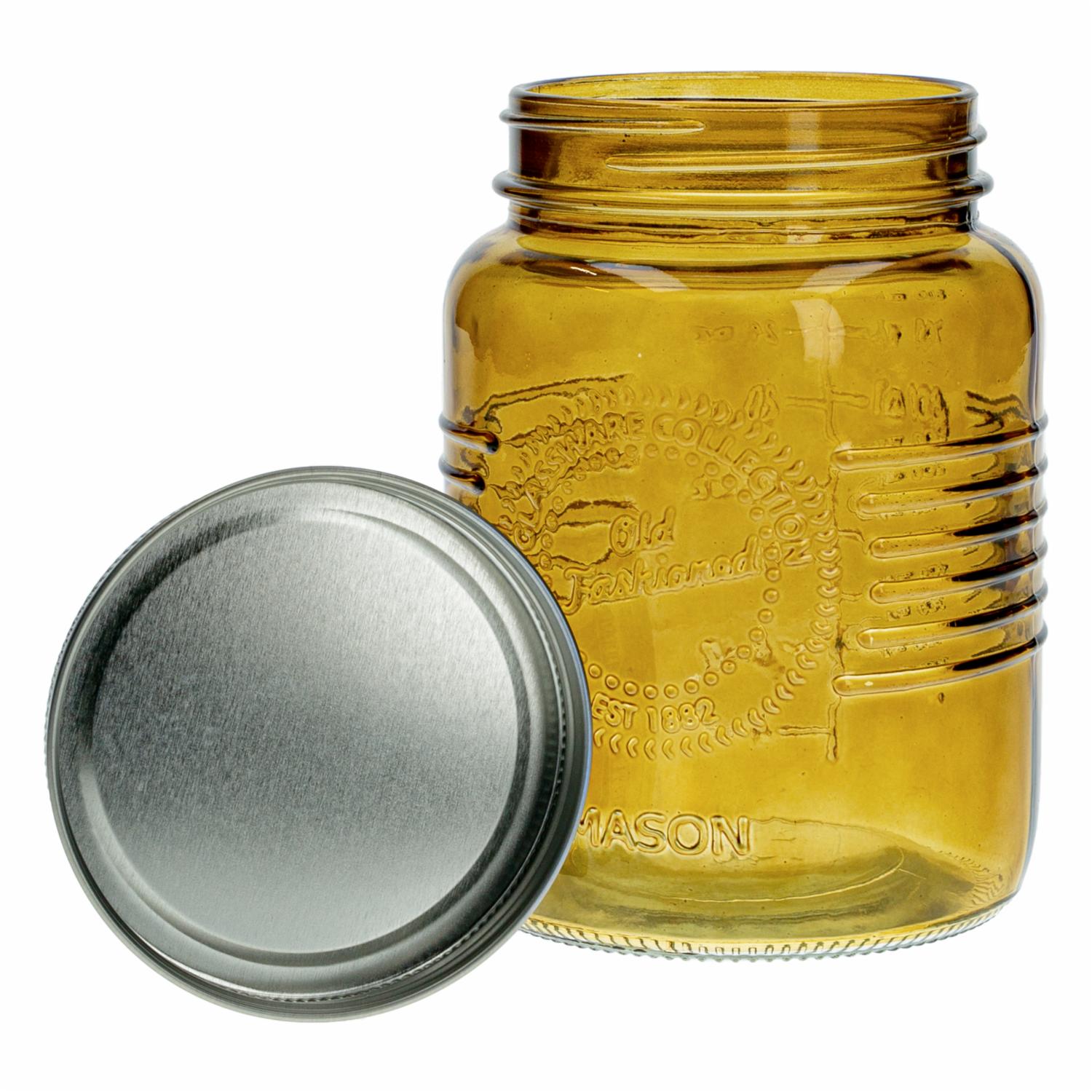 Frasco Con Tapa Metalica Ambar OLD FASHIONED 1 L - Image 2