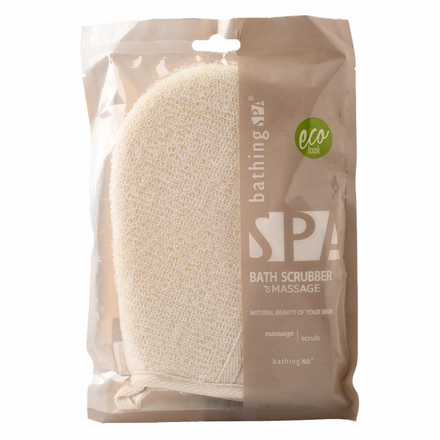 Guante Para Baño Exfoliante Para Masajes BATHING SPA Beige