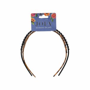 Diadema Café Y Negra HAIR WITH FLAIR LonGitud Perfecta