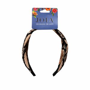 Vinchas De Cabello Tipo Diadema Animal Print Negro Con Café HAIR WITH FLAIR Longitud Perfecta