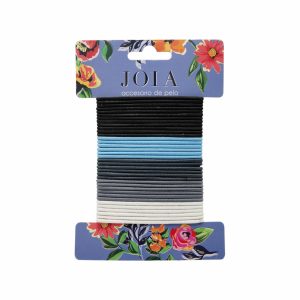 Vinchas De Cabello Tipo Elástico Negro/Gris/Blancoon Café X36 HAIR WITH FLAIR Paquete