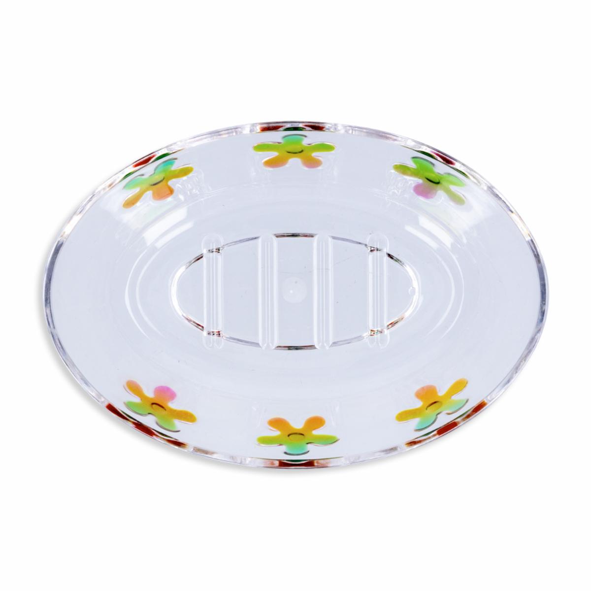 Jabonera Clear Flores HOUSEWIN Unidad - Image 2