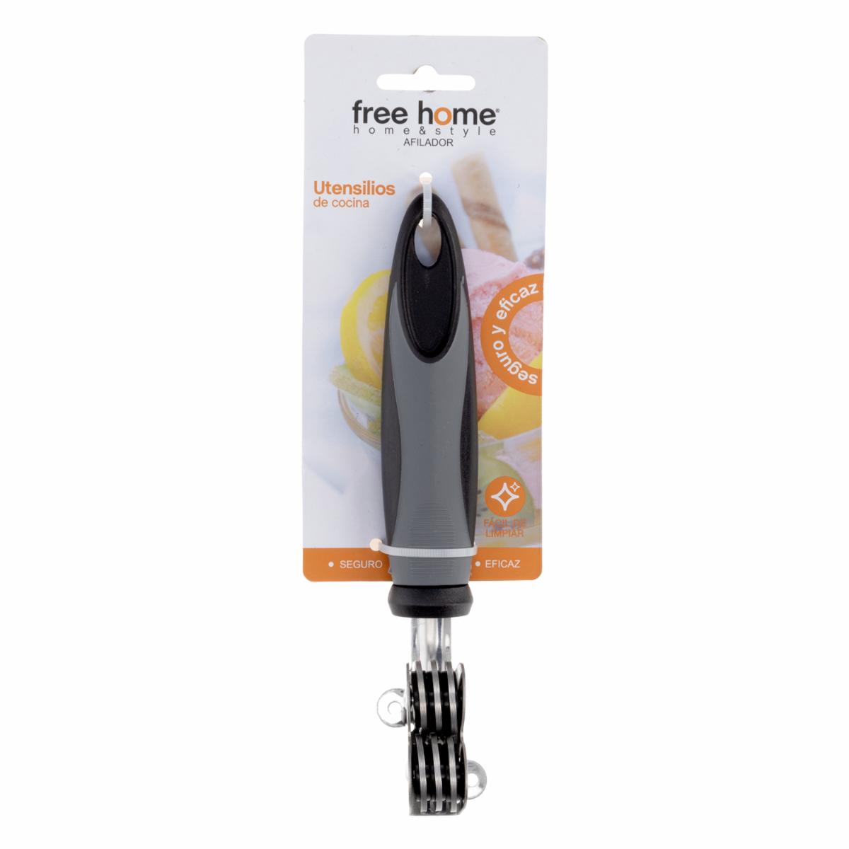 Afilador De Cuchillos Con Mango Plástico FREE HOME 1 Pieza