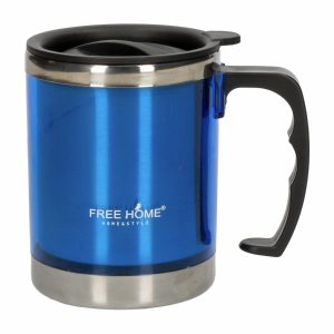 Jarro Termico Con Tapa Color Azul FREE HOME Unidad