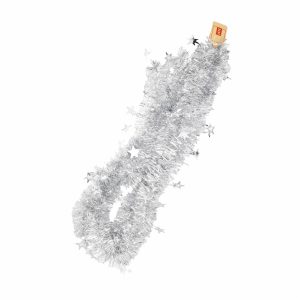 Guirnalda Navideña Laser Brillante Color Plata JOY Unidad