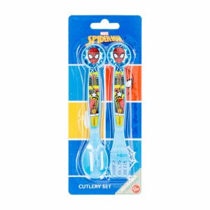 Set De Cubiertos Diseño Spiderman STOR 2 Uds