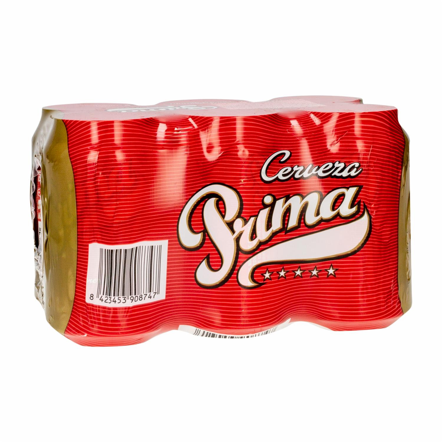 Cervezas En Lata PRIMA 6 X 330 Ml