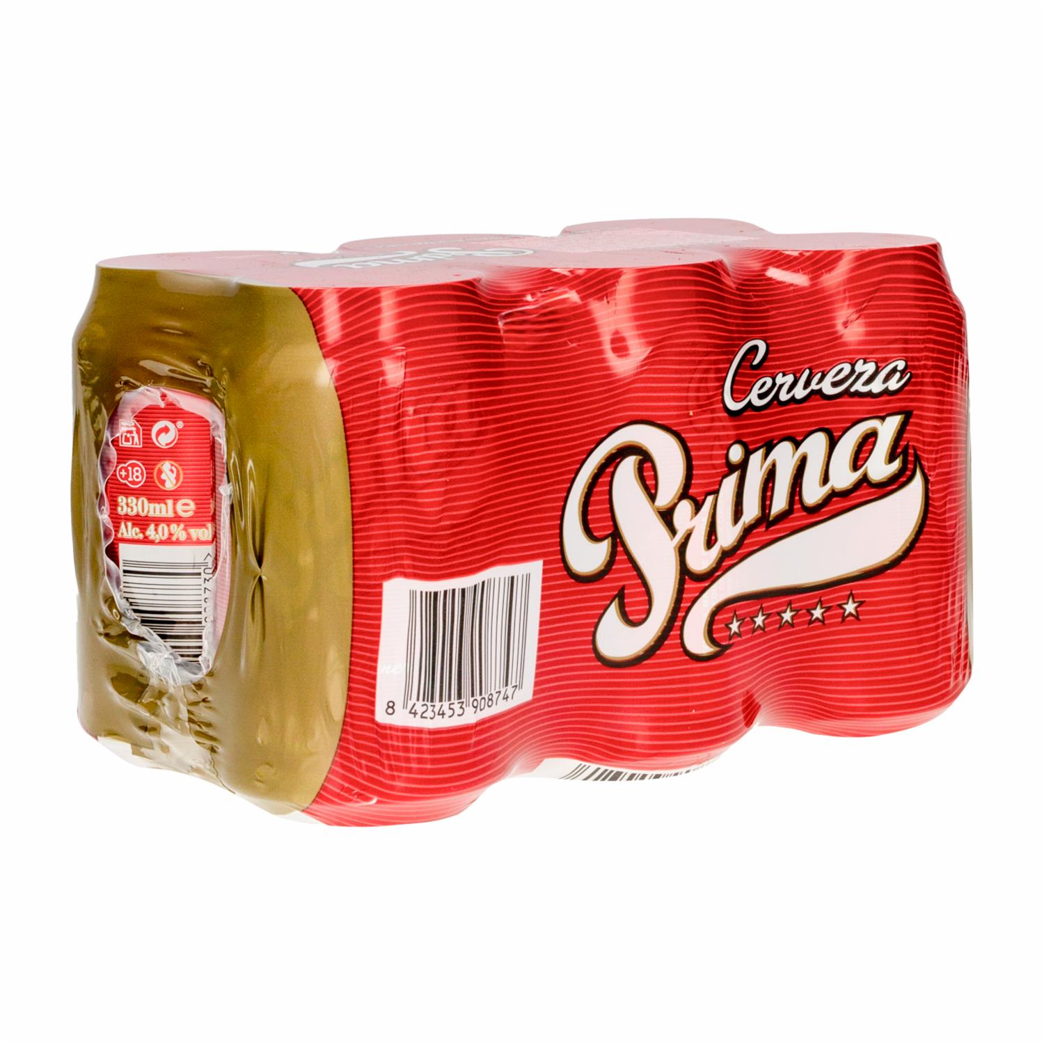 Cervezas En Lata PRIMA 6 X 330 Ml - Image 3