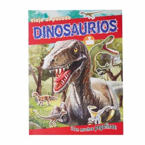 Libro Dinosaurios Viaje Al Pasado Pegatinas 4T ASTURIAS 8 Páginas