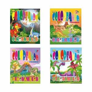 Libro Coloreando Dinosaurios MILLA 72 Páginas