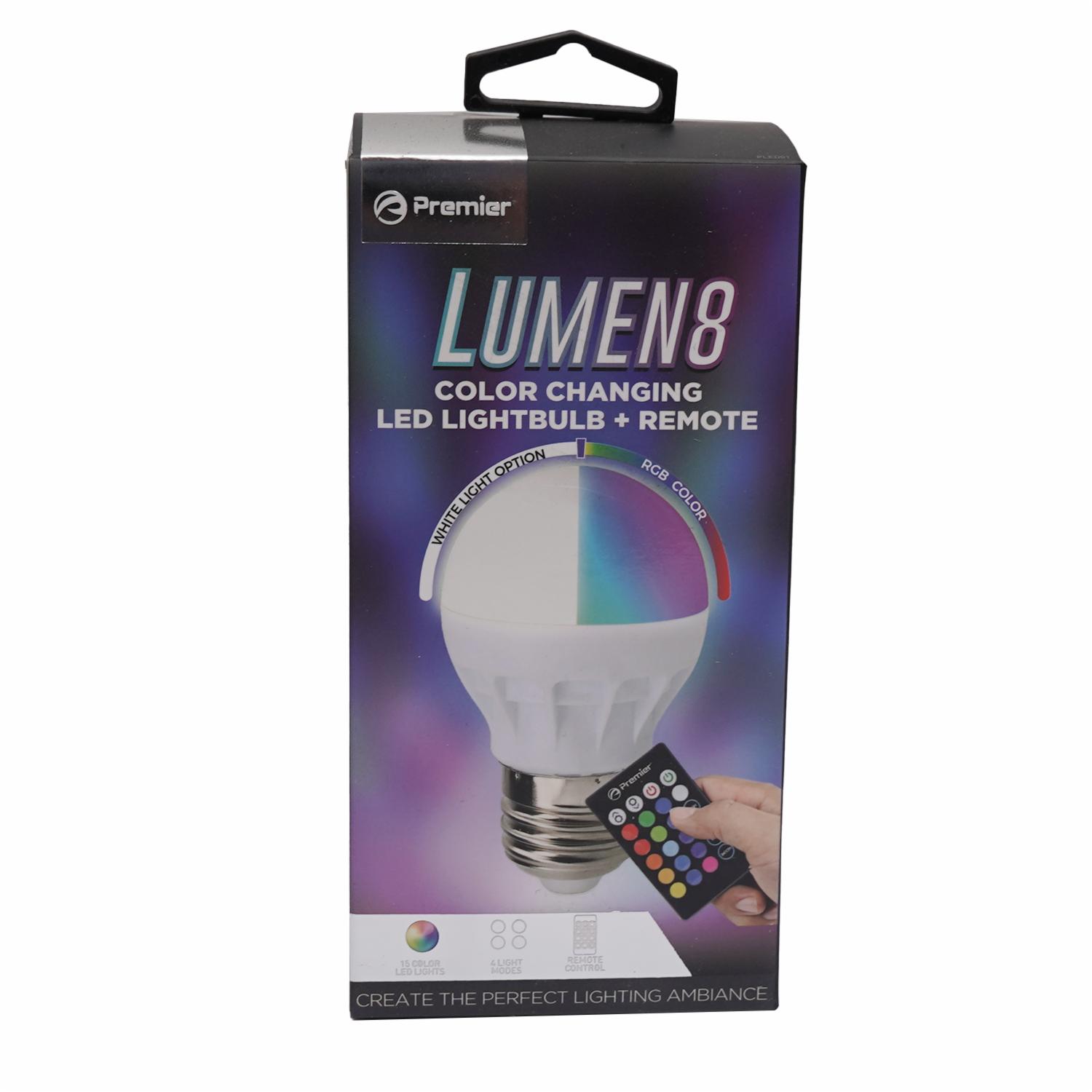 Bombilla Led Control Remoto PREMIER 8 Lúmenes