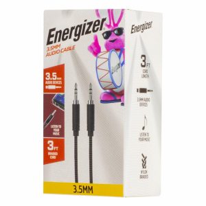 Cable Auxiliar De Audio 3,5 Mm ENERGIZER 3 Pies