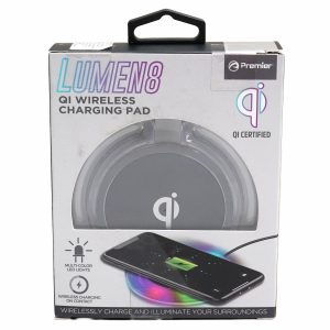 Cargador Pad Con Iluminación Led Lumen 8 PREMIER Inalámbrico